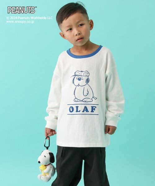 LEPSIM（レプシィム）の「【PEANUTS】配色ロンT(KIDS)　101662（Tシャツ/カットソー・キッズ・ホワイト/グレー・SMALL/MEDIUM）」の13枚目の写真
