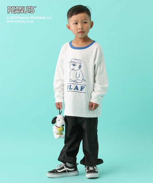 LEPSIM（レプシィム）の「【PEANUTS】配色ロンT(KIDS)　101662（Tシャツ/カットソー・キッズ・ホワイト/グレー・SMALL/MEDIUM）」の5枚目の写真