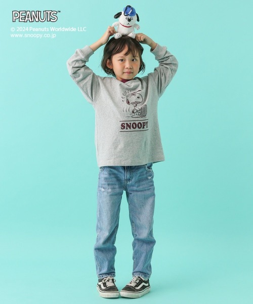 LEPSIM（レプシィム）の「【PEANUTS】配色ロンT(KIDS)　101662（Tシャツ/カットソー・キッズ・ホワイト/グレー・SMALL/MEDIUM）」の21枚目の写真