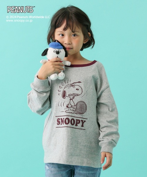 LEPSIM（レプシィム）の「【PEANUTS】配色ロンT(KIDS)　101662（Tシャツ/カットソー・キッズ・ホワイト/グレー・SMALL/MEDIUM）」の16枚目の写真