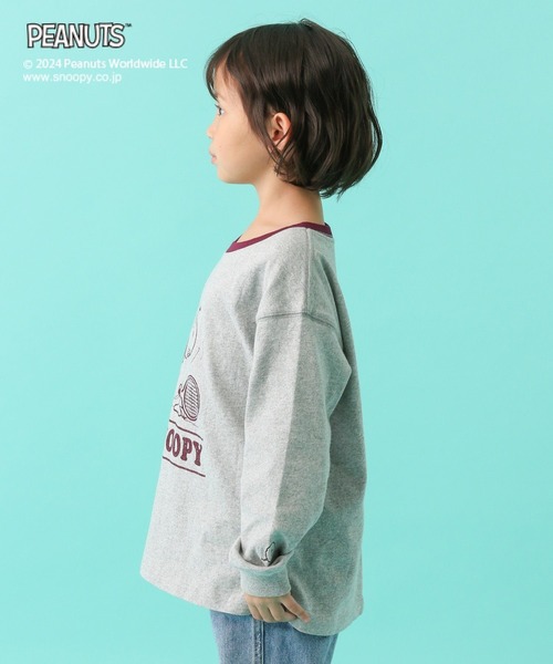 LEPSIM（レプシィム）の「【PEANUTS】配色ロンT(KIDS)　101662（Tシャツ/カットソー・キッズ・ホワイト/グレー・SMALL/MEDIUM）」の18枚目の写真