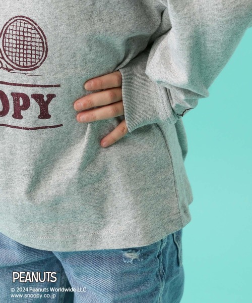 LEPSIM（レプシィム）の「【PEANUTS】配色ロンT(KIDS)　101662（Tシャツ/カットソー・キッズ・ホワイト/グレー・SMALL/MEDIUM）」の19枚目の写真