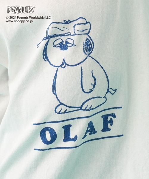 LEPSIM（レプシィム）の「【PEANUTS】配色ロンT(KIDS)　101662（Tシャツ/カットソー・キッズ・ホワイト/グレー・SMALL/MEDIUM）」の3枚目の写真