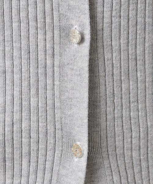 OPAQUE.CLIP(オペークドットクリップ)の「◆ラメニット前開きポロ【洗濯機洗い可】(ニット/セーター・レディース・オレンジ系/シルバー・38/40)」の9枚目の写真