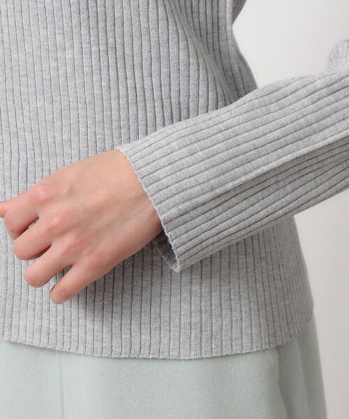 OPAQUE.CLIP(オペークドットクリップ)の「◆ラメニット前開きポロ【洗濯機洗い可】(ニット/セーター・レディース・オレンジ系/シルバー・38/40)」の14枚目の写真