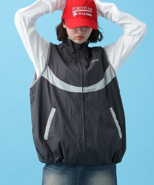 PBLIM（ページボーイリム）の「PBLIM/カラーキリカエベスト（ベスト・レディース・グリーン/グレー/パープル・FREE）」の2枚目の写真