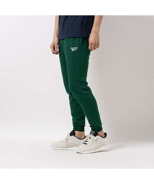 Reebok（リーボック）の「スモールロゴ ジョガーパンツ / IDENTITY SMALL LOGO FT JOGGER（スウェットパンツ・メンズ・ブラック/グレー/ダークグリーン・LARGE/MEDIUM/SMALL/XX-LARGE/X-LARGE）」の15枚目の写真