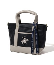 CORPUS　SELECT（コーパストーキョー）の「【BEVERLY HILLS POLO CLUB/ビバリーヒルズポロクラブ】ワンポイントポニー刺繍PUレザートートバッグSS（ショルダーストラップ付）（トートバッグ）」