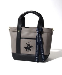 CORPUS　SELECT（コーパストーキョー）の「【BEVERLY HILLS POLO CLUB/ビバリーヒルズポロクラブ】ワンポイントポニー刺繍PUレザートートバッグSS（ショルダーストラップ付）（トートバッグ）」