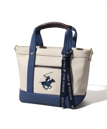 CORPUS　SELECT（コーパストーキョー）の「【BEVERLY HILLS POLO CLUB/ビバリーヒルズポロクラブ】ワンポイントポニー刺繍PUレザートートバッグSS（ショルダーストラップ付）（トートバッグ）」