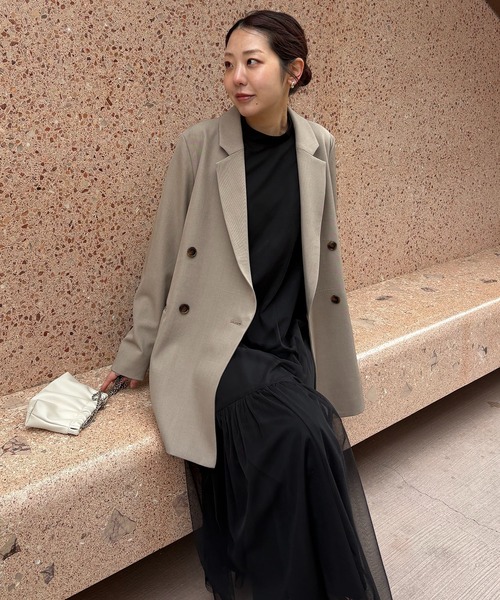 オケージョンアイテム】【サイズ展開あり】チュールハイネック