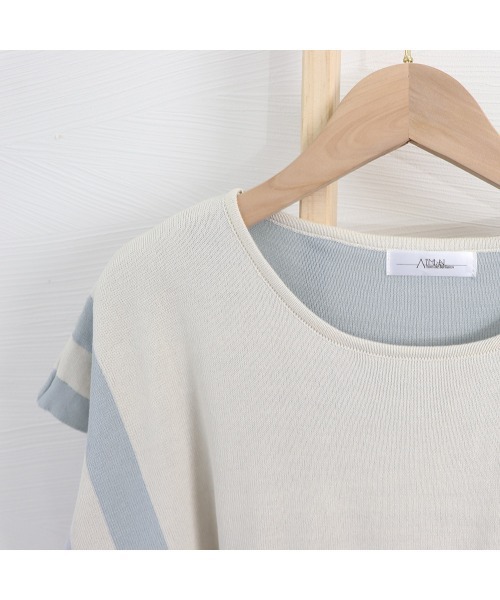 Miniministore（ミニミニストア）の「ニットセットアップ 冷感タッチレディース（アンサンブル・レディース・ブラック/ブルーグレー・FREE）」の22枚目の写真