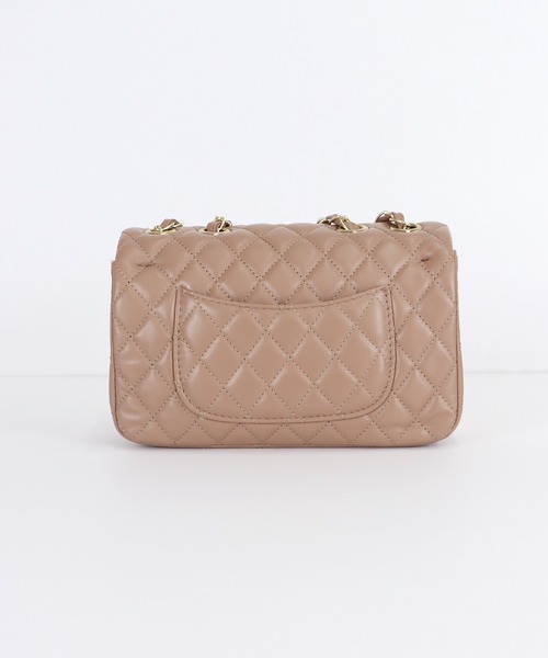 BLUEEAST（ブルーイースト）の「2WAYキルティングチェーンショルダーバッグ（ショルダーバッグ・レディース・ベージュ/ブラック・FREE）」の10枚目の写真