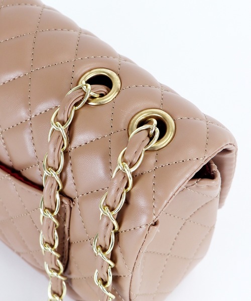 BLUEEAST（ブルーイースト）の「2WAYキルティングチェーンショルダーバッグ（ショルダーバッグ・レディース・ベージュ/ブラック・FREE）」の14枚目の写真