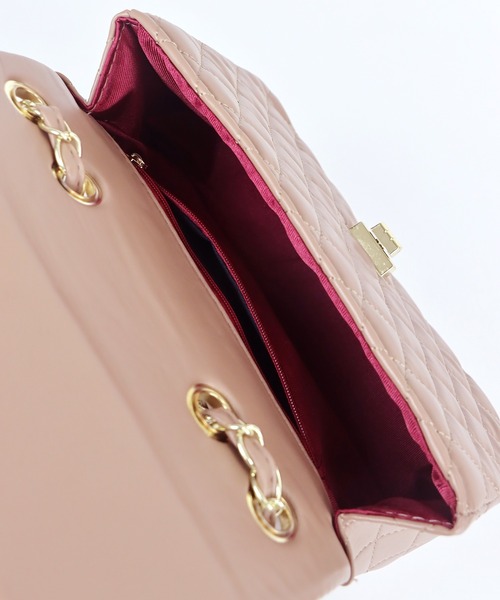 BLUEEAST（ブルーイースト）の「2WAYキルティングチェーンショルダーバッグ（ショルダーバッグ・レディース・ベージュ/ブラック・FREE）」の15枚目の写真