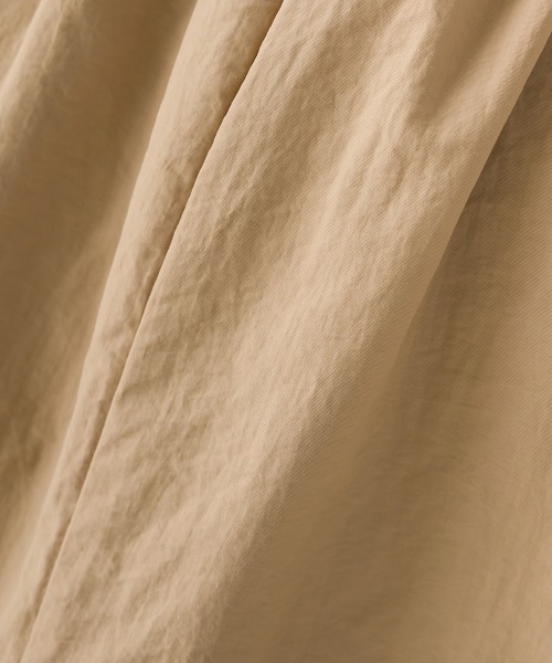 OMNES（オムネス）の「撥水加工ナイロンドロストギャザースカート（スカート・レディース・ブラック/カーキ/ベージュ・FREE）」の14枚目の写真