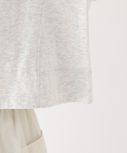 repipi armario（レピピ アルマリオ）の「シャララロゴＴシャツ（Tシャツ/カットソー・キッズ・杢グレー/ブラック/ピンク/ホワイト・LARGE/MEDIUM/SMALL）」の8枚目の写真