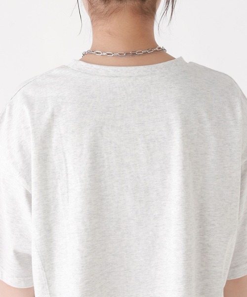 repipi armario（レピピ アルマリオ）の「シャララロゴＴシャツ（Tシャツ/カットソー・キッズ・杢グレー/ブラック/ピンク/ホワイト・LARGE/MEDIUM/SMALL）」の9枚目の写真