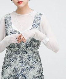 KBF | ロングスリーブシアーカットソー(Tシャツ/カットソー)