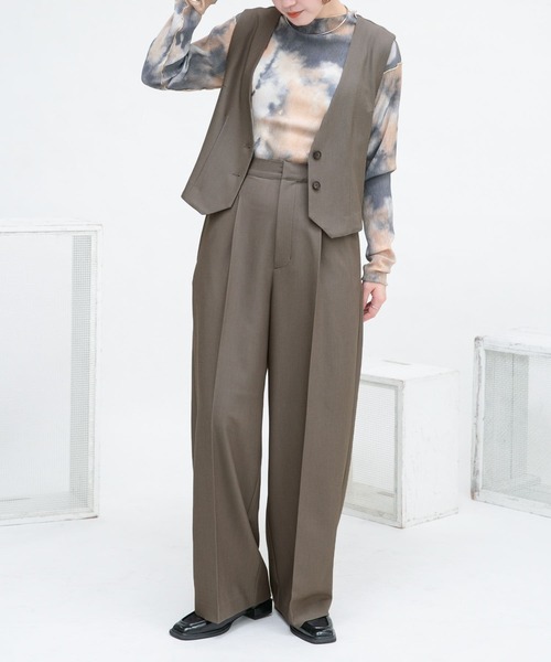 KBF(ケイビーエフ)の「サイドオープンスラックス(スラックス・レディース・モカ/グリーン系その他・36/38)」の6枚目の写真