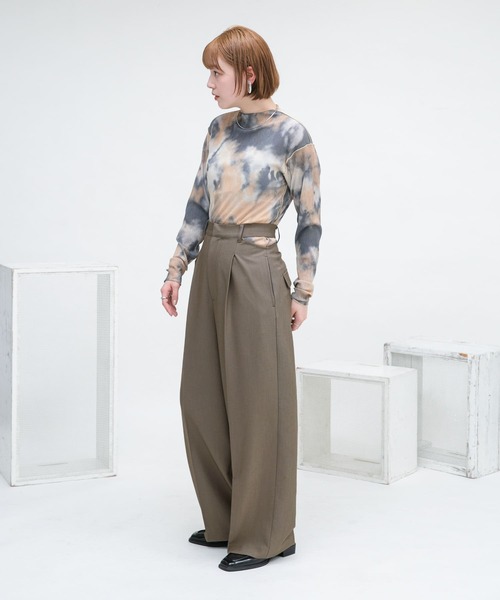 KBF(ケイビーエフ)の「サイドオープンスラックス(スラックス・レディース・モカ/グリーン系その他・36/38)」の9枚目の写真