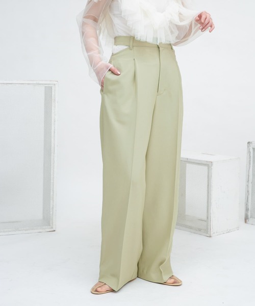 KBF(ケイビーエフ)の「サイドオープンスラックス(スラックス・レディース・モカ/グリーン系その他・36/38)」の13枚目の写真