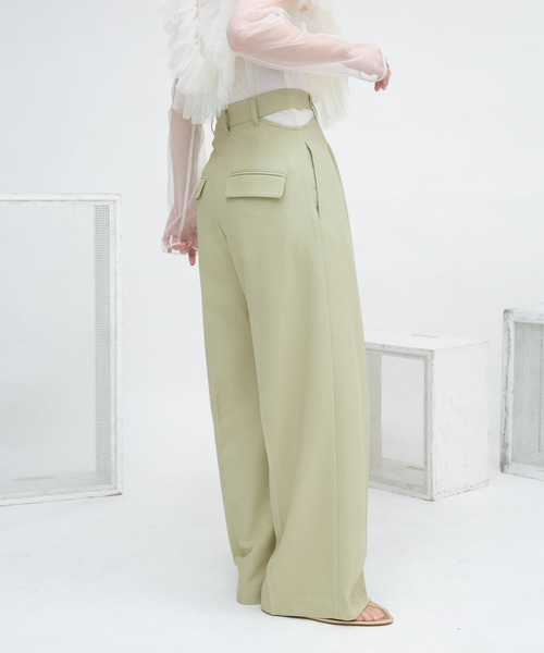 KBF(ケイビーエフ)の「サイドオープンスラックス(スラックス・レディース・モカ/グリーン系その他・36/38)」の14枚目の写真