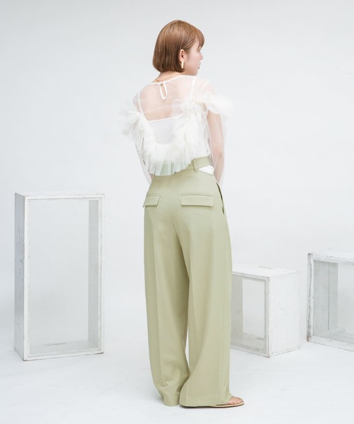 KBF(ケイビーエフ)の「サイドオープンスラックス(スラックス・レディース・モカ/グリーン系その他・36/38)」の17枚目の写真