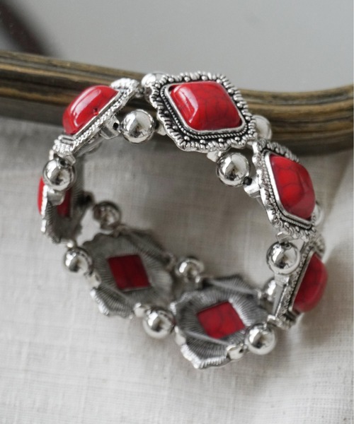 Port（ポート）の「ヴィンテージライク ストーン ブレスレット_