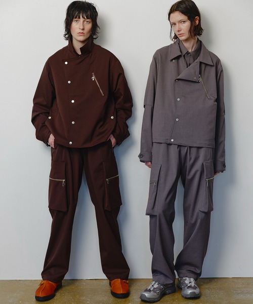 Jieda(ジエダ)の「EASY CARGO PANTS(カーゴパンツ・メンズ・グレー/ブラック/ブラウン・1/2)」の5枚目の写真