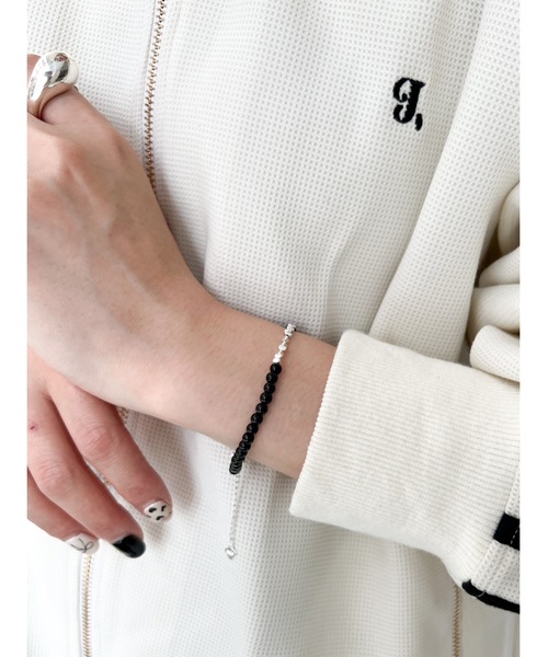 JUMELLE（ジュメロ）の「black beads bracelet（ブレスレット・レディース・ブラック・FREE）」の6枚目の写真