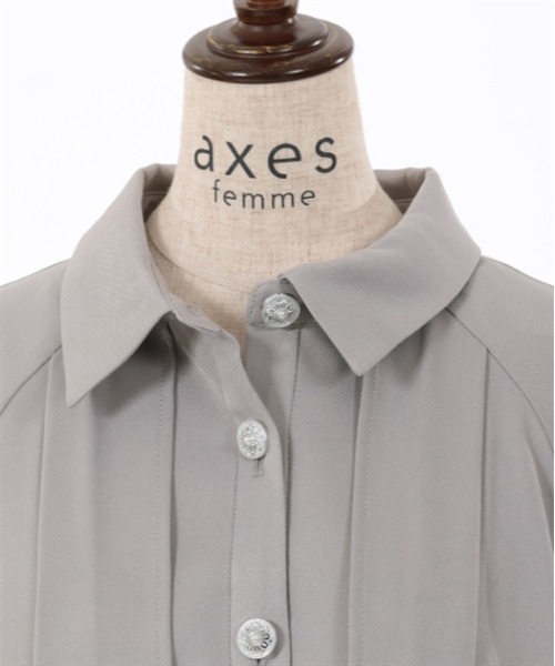 axes femme（アクシーズファム）の「後レースアップトレンチコート（トレンチコート・レディース・グレー/ブラック/ホワイト・FREE）」の10枚目の写真