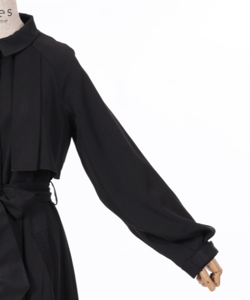 axes femme（アクシーズファム）の「後レースアップトレンチコート（トレンチコート・レディース・グレー/ブラック/ホワイト・FREE）」の21枚目の写真