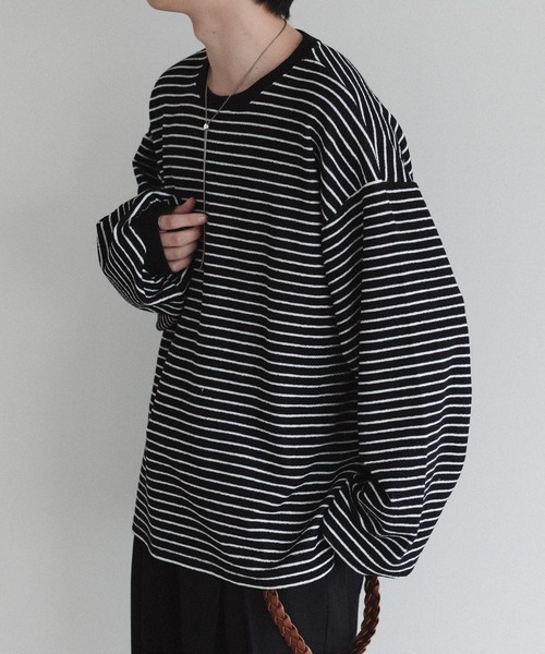 epnok（エプノック）の「ダブルフェイスボーダーロンT（Tシャツ