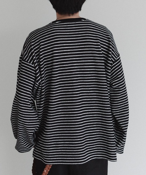 epnok(エプノック)の「ダブルフェイスボーダーロンT(Tシャツ/カットソー・メンズ・ブルー/ナチュラル/ブラック・LARGE/MEDIUM/SMALL)」の6枚目の写真