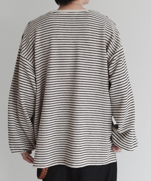 epnok(エプノック)の「ダブルフェイスボーダーロンT(Tシャツ/カットソー・メンズ・ブルー/ナチュラル/ブラック・LARGE/MEDIUM/SMALL)」の15枚目の写真