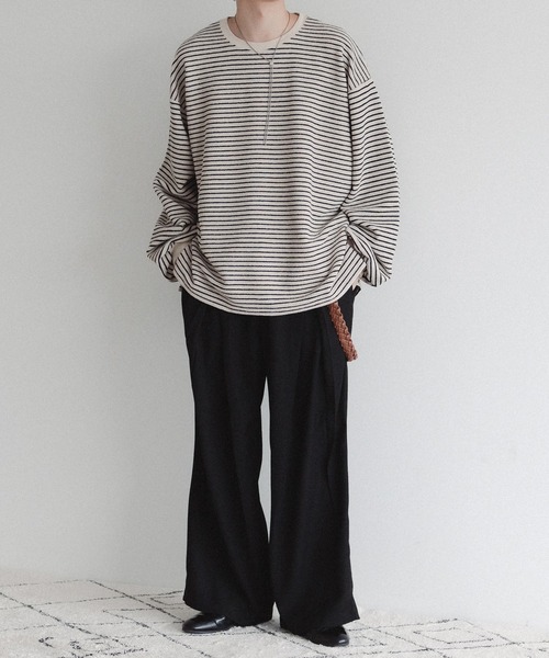 epnok(エプノック)の「ダブルフェイスボーダーロンT(Tシャツ/カットソー・メンズ・ブルー/ナチュラル/ブラック・LARGE/MEDIUM/SMALL)」の18枚目の写真