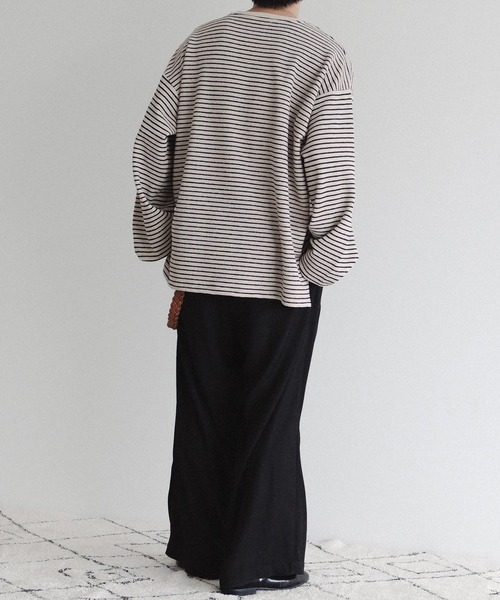 epnok(エプノック)の「ダブルフェイスボーダーロンT(Tシャツ/カットソー・メンズ・ブルー/ナチュラル/ブラック・LARGE/MEDIUM/SMALL)」の20枚目の写真