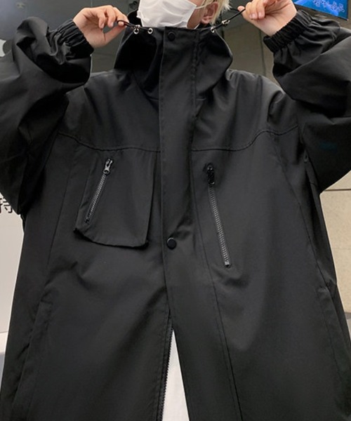 WESTBOY(ウエストボーイ)の「ビッグシルエット マウンテンパーカー WO24S1OT01【WB ORIGINALS】(マウンテンパーカー・メンズ・パープル/ホワイト/ブラック・XL/M/L)」の5枚目の写真