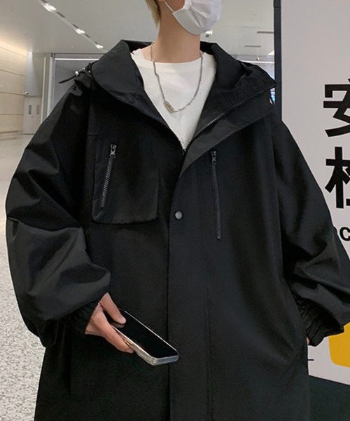 WESTBOY(ウエストボーイ)の「ビッグシルエット マウンテンパーカー WO24S1OT01【WB ORIGINALS】(マウンテンパーカー・メンズ・パープル/ホワイト/ブラック・XL/M/L)」の6枚目の写真