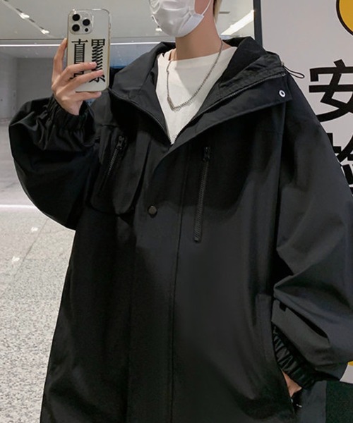 WESTBOY(ウエストボーイ)の「ビッグシルエット マウンテンパーカー WO24S1OT01【WB ORIGINALS】(マウンテンパーカー・メンズ・パープル/ホワイト/ブラック・XL/M/L)」の7枚目の写真