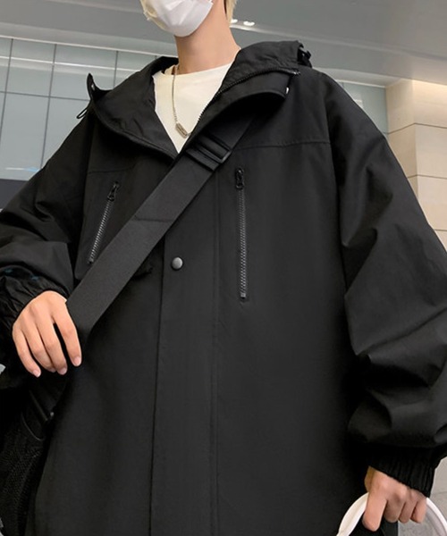 WESTBOY(ウエストボーイ)の「ビッグシルエット マウンテンパーカー WO24S1OT01【WB ORIGINALS】(マウンテンパーカー・メンズ・パープル/ホワイト/ブラック・XL/M/L)」の20枚目の写真