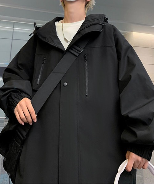 WESTBOY(ウエストボーイ)の「ビッグシルエット マウンテンパーカー WO24S1OT01【WB ORIGINALS】(マウンテンパーカー・メンズ・パープル/ホワイト/ブラック・XL/M/L)」の21枚目の写真