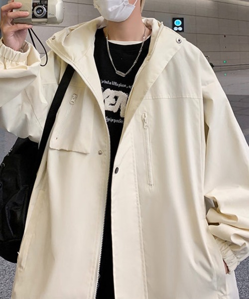 WESTBOY(ウエストボーイ)の「ビッグシルエット マウンテンパーカー WO24S1OT01【WB ORIGINALS】(マウンテンパーカー・メンズ・パープル/ホワイト/ブラック・XL/M/L)」の15枚目の写真