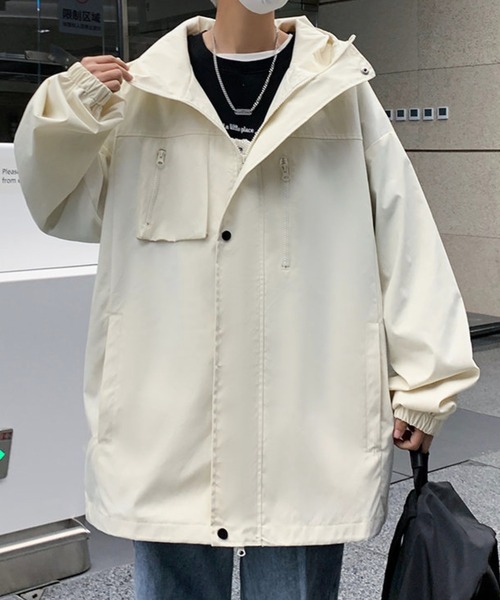 WESTBOY(ウエストボーイ)の「ビッグシルエット マウンテンパーカー WO24S1OT01【WB ORIGINALS】(マウンテンパーカー・メンズ・パープル/ホワイト/ブラック・XL/M/L)」の18枚目の写真