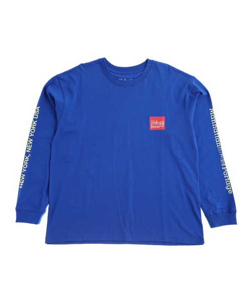 Manhattan Portage（マンハッタンポーテージ）の「Long Sleeve Print T-Shirt（Tシャツ/カットソー・メンズ・ブラック/ホワイト/ブルー/ターコイズブルー/チャコールグレー・SMALL/MEDIUM/LARGE/X-LARGE）」の5枚目の写真
