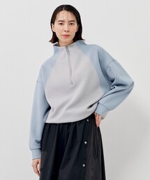 CITY TOKYO | ハーフジップモックネックスウェットトップス(スウェット)
