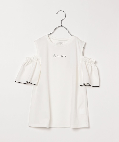 GLOBAL WORK(グローバルワーク)の「ヘビロッTEE肩あき半袖/109519(Tシャツ/カットソー・キッズ・ブラック/オフホワイト・120cm/130cm/140cm/150cm/160cm/170cm)」の21枚目の写真
