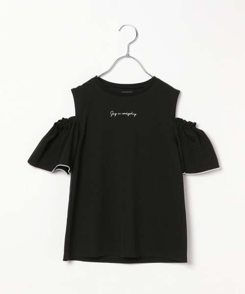 GLOBAL WORK(グローバルワーク)の「ヘビロッTEE肩あき半袖/109519(Tシャツ/カットソー・キッズ・ブラック/オフホワイト・120cm/130cm/140cm/150cm/160cm/170cm)」の22枚目の写真