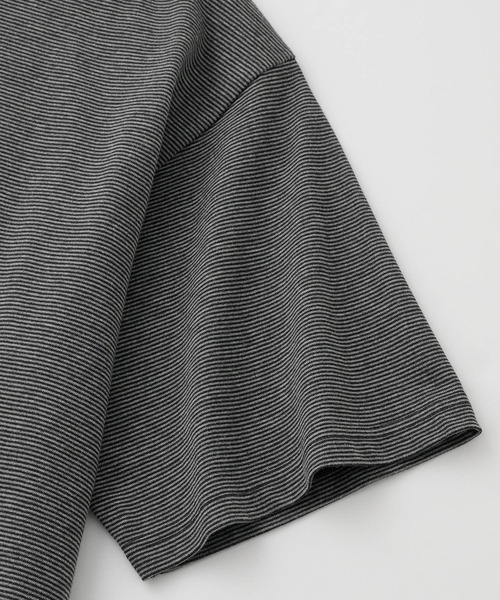 U.S. POLO ASSN.(ユーエスポロアッスン)の「U.S. POLO ASSN. 別注 ワンポイント刺繍 オーバーサイズ ボーダー半袖Tシャツ(Tシャツ/カットソー・レディース・オフホワイト/ブラック/ネイビー/ブラウン・L/M)」の18枚目の写真
